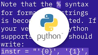 Python TypeError: not enough arguments for format string