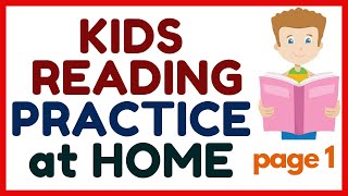 KIDS READING PRACTICE at HOME / Name Words and Describing Words /Page 1/ with LANGUAGES TRANSLATION