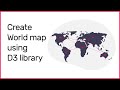 Create a worldmap using d3 library #d3js