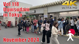 【4K】Walk in Uguisudani [東京 鶯谷 ウォーキングジャパン] - November 2024