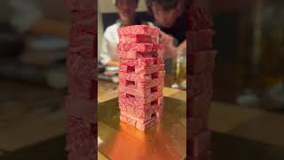 Fuchioka, a popular yakiniku restaurant with meat artisans who make wagyu beef jenga🐂