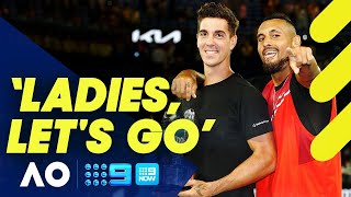 Nick Kyrgios' message on behalf of Kokkinakis after Australian Open victory | Wide World of Sports