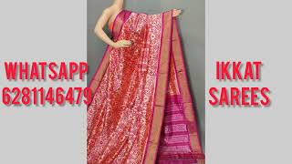 Pochampally Handloom Ikkat pattu sarees 💥 WhatsApp 6281146479