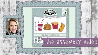 Karen Burniston Die 1135 Fast Food Charms Assembly