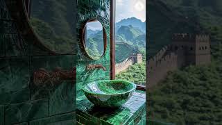 Jade Palace on the Great Wall! Unbelievable Luxury! 🇨🇳✨ | Sada Home Decoration #shorts