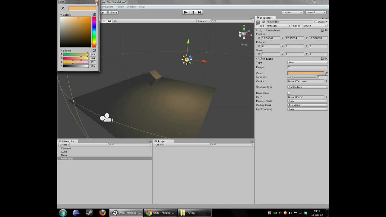 Introduction To Unity 3D - Part Two, Components, Physics, RigidBodies ...