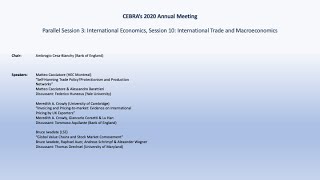 „#CEBRA2020 - Session 10 International Trade and Macroeconomics organized by CEBRA - ITM Chair“