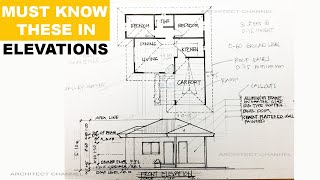 HOW TO DRAW ARCHITECTURAL ELEVATIONS FROM THE FLOOR PLAN.
