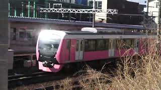 東海道本線３７３系特急ふじかわ２号静岡行き桜橋駅通過シーン・静岡鉄道静岡清水線A３００７ｆ普通列車新清水行き桜橋駅到着シーン2022.03.24.