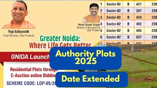 Sector 2 Noida Extension Authority PLOT Scheme 2025, Greater Noida, Date Extended, plots