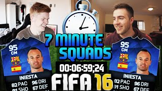 FIFA 16 7 MINUTE SQUAD BUILDER WITH 95 TOTY INIESTA!! - Speed Squad Builder