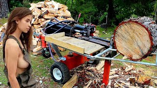 Unbelievable Fastest Biggest Wood Processing Machine #woodworking