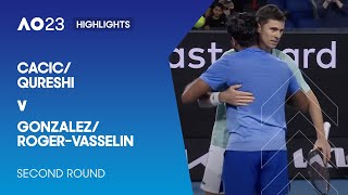 Cacic/Qureshi v Gonzalez/Roger-Vasselin Highlights | Australian Open 2023 Second Round