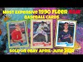 Most Expensive 1990 Fleer RAW Baseball Cards eBay Sales -- April-June 2022