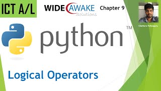 ICT AL Python Logical Operators