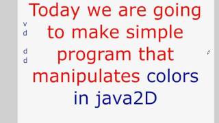 java2D tutorial 2 part-1