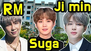 What does the apartment complex where BTS RM, Suga, and Jimin live look like?