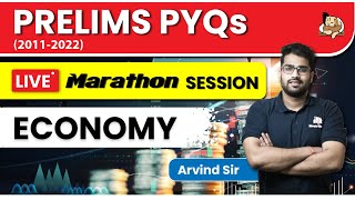 Crack UPSC Prelims with 10 Years PYQ | ECONOMY | Marathon Session