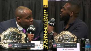 Jon Jones and Daniel Cormier go at it at UFC Unstoppable presser