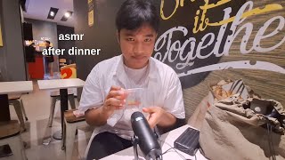 asmr after dinner (with my sister \u0026 students) 🍗