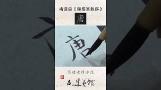 褚遂良《雁塔圣教序》单字示范视频--唐