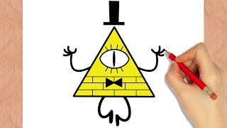 How to Draw Bill Cipher - Gravity Falls