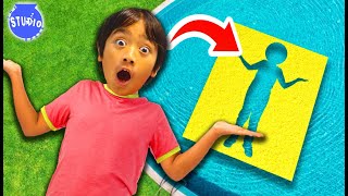 Ryan Jumps Through Impossible Shapes Challenge!