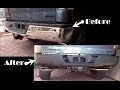 Tundra Rear Bumper Removal, Plasti Dip and Rust Repair