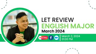 LET REVIEW – ENGLISH MAJOR (PRE-BOARD)