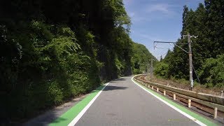 【車載動画】2015年５月27日　線路沿いの道　JR福知山線池谷踏切→兵庫県道77号線→阿草踏切(1.6倍速)