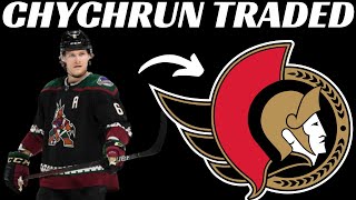 Huge NHL Trade - Arizona Coyotes Trade Jakob Chychrun to Ottawa Senators