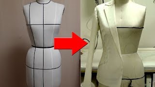 짝퉁 X 아닌 명품 KOREA ASIA draping jaket pattern making 드레이핑 자켓 디자인 개짭