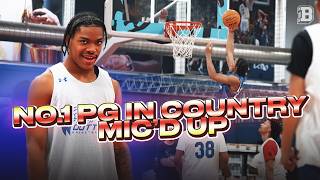 We mic'd up No. 1 PG in the country Darius Acuff 🔥 | Arkansas commit is super tough 😤