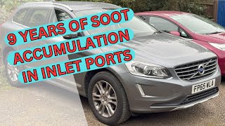 Volvo XC60 Inlet port and manifold cleaning.