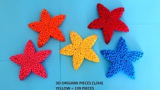 How to make 3d origami Star (Christmas decoration)