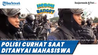 Polisi Curhat saat Ditanyai Mahasiswa Demo Soal Harga Minyak Goreng yang Tinggi