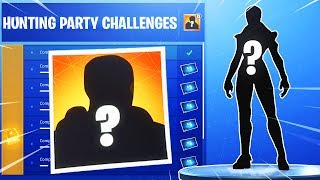 The New HUNTING PARTY SKIN in Fortnite! (SECRET Season 6 Hunting Party Challenges)