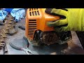 rdmj.v.391. parte 1.embrague oxidado no trabaja.motoguadaÑa stihl hl 94k.2ciclos