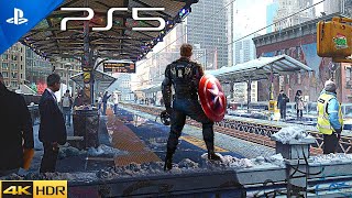 (PS5) Marvel's Avengers CAPTAIN AMERICA Gameplay [4K HDR 60 FPS]