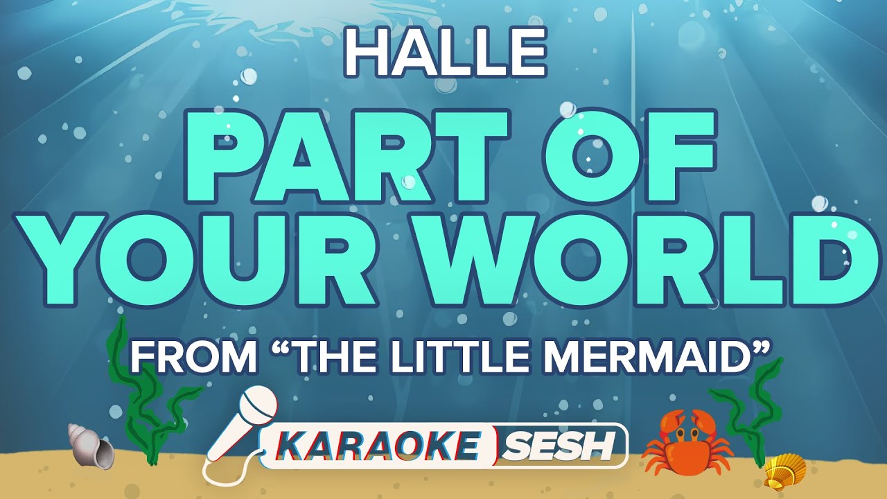 Halle Part Of Your World Karaoke Youtube