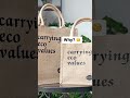 our jute shopping bag eco friendly products short