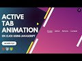 How to Build an Animated Active Tab Navigation in 10 Minutes | asiacoder