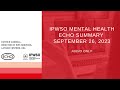 IPWSO Mental Health ECHO September 26, 2023 audio summary