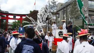 富岡八幡宮例大祭　神輿連合渡御　三好2丁目神輿　宮前（到着） 2017.08.13