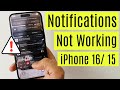 How to Fix iPhone Notifications Not Showing or Working after iOS 26 Update
