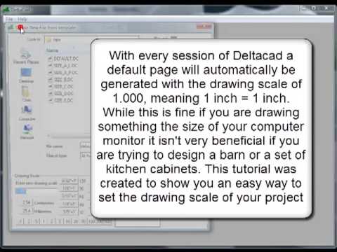 Deltacad Selecting The Correct Drawing Scale Youtube