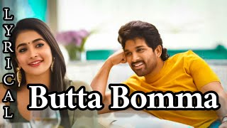 Butta Bomma Song Lyrics WhatsApp Status | Allu Arjun| Pooja Hegde| Ala Vaikuntapuramulo Telugu Movie