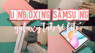 [ENG\u0026INDSUB] Unboxing Samsung Galaxy Tab S6 Lite Chiffon Pink \u0026 Dux Ducis Domo Series Case