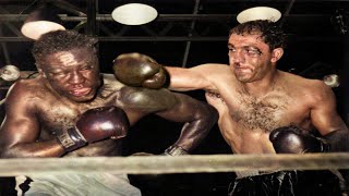 Rocky Marciano vs Ezzard Charles II - Highlights In Full Color