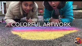 Crayola Chalks Colourful Artwork | Sha Kids Fun
